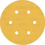 Smirghel EXPERT C470 cu 6 orificii pentru slefuitoare orbitale cu excentric 150 mm, G 400, 50 buc.