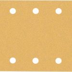 Smirghel EXPERT C470 cu 14 orificii pentru slefuitoare orbitale, 115 x 230 mm, G 80, 50 buc.