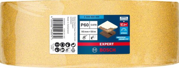Rola de Smirghel EXPERT C470 pentru slefuire manuala, 93 mm x 50 m, G 60 - imagine 2