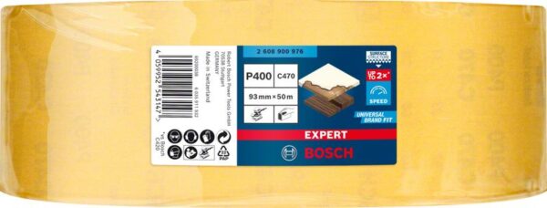 Rola de Smirghel EXPERT C470 pentru slefuire manuala, 93 mm x 50 m, G 400 - imagine 2