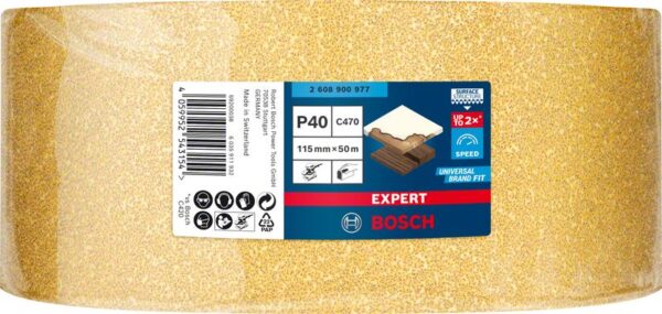 Rola de Smirghel EXPERT C470 pentru slefuire manuala, 115 mm x 50 m, G 40 - imagine 2