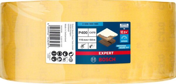 Rola de hartie abraziva EXPERT C470 pentru slefuire manuala, 115 mm x 50 m, G 400 - imagine 2