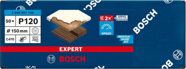 Hartie abraziva EXPERT C470 cu orificii multiple pentru slefuitoare orbitale cu excentric, 150 mm, G 120, 50 buc. - imagine 2