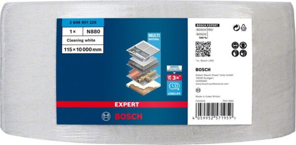 Rola postav EXPERT N880 pentru slefuire manuala, 115 mm x 10 m, curatare - imagine 2