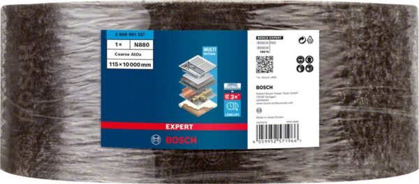 Rola postav EXPERT N880 pentru slefuire manuala, 115 mm x 10 m, grosier - imagine 2