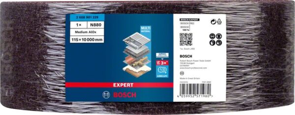 Rola postav EXPERT N880 pentru slefuire manuala, 115 mm x 10 m, mediu A - imagine 2