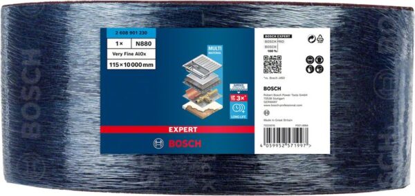 Rola postav EXPERT N880 pentru slefuire manuala, 115 mm x 10 m, foarte fin - imagine 2