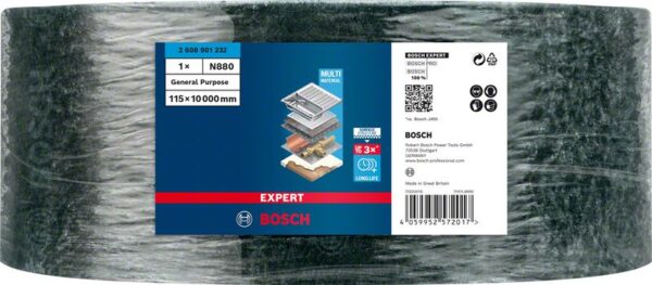 Rola de postav EXPERT N880 pentru slefuire manuala 115 mm x 10 m, uz universal - imagine 2