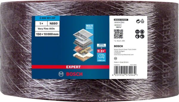 Rola postav EXPERT N880 pentru slefuire manuala, 150 mm x 10 m, foarte fin A - imagine 2