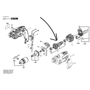 Rotor masina gaurit cu percutie Skil 6375